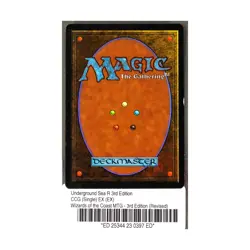 WOTC MtG 3rd Ed Underground Sea (R) EX - Image 2