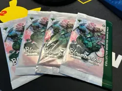 Bloomburrow Collector Booster Sample Pack x4 New Sealed From Commander Deck Set - Image 1
