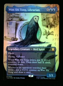 Wan Shi Tong, Librarian MTG Avatar Foil TLA Near Mint NM Mythic Borderless Magic - Image 2