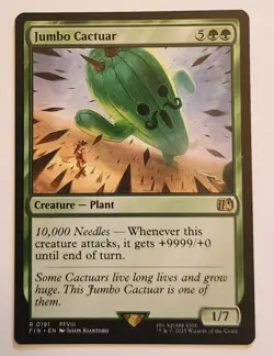 Jumbo Cactuar # 191 Final Fantasy Rare Regular NM+ - Image 1