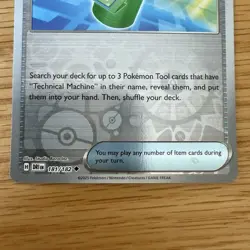 TM Machine Reverse Holo 181/182 - Rare Trainer Item - Near Mint Pokemon Card - Image 3