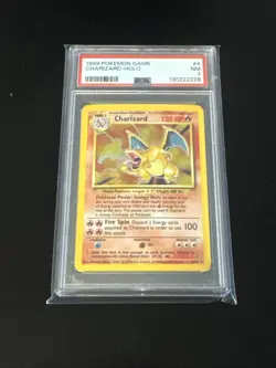 1999 Pokemon TCG Base Set Charizard - Holo - PSA 7 - Image 1