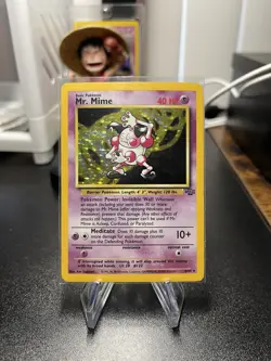 Pokemon TCG Mr. Mime Jungle 6/64 Holo Unlimited Holo Rare - Image 1