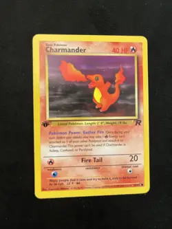 Pokemon TCG Charmander 50/82 1st Edition Team Rocket LP - Image 1