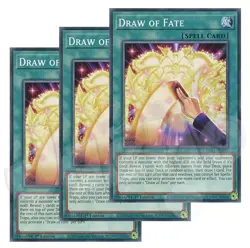 Yugioh - Draw of Fate x 3 - 1st Edition NM - Plus Free Holographic Card - Image 1