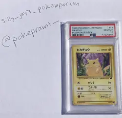 Pikachu PSA 10 Graded Pokemon Card Bulbasaur Deck 1999 Japanese - Image 1
