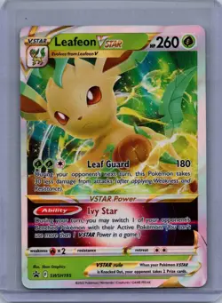 Leafeon VSTAR SWSH195 - Pokemon TCG Sword & Shield Promo Ultra Rare Holo Card NM - Image 1