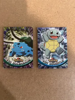 Bulbasaur + Squirtle Topps Pokemon Card Lot Vintage WOTC - Image 1