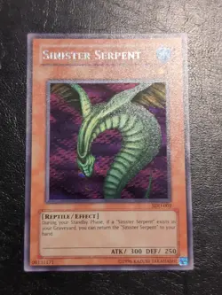 Yu-Gi-Oh! PRISMATIC SECRET RARE HOLO CARD SINISTER SERPENT SDD-002 NM - Image 1
