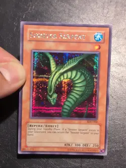 Yu-Gi-Oh! PRISMATIC SECRET RARE HOLO CARD SINISTER SERPENT SDD-002 NM - Image 3