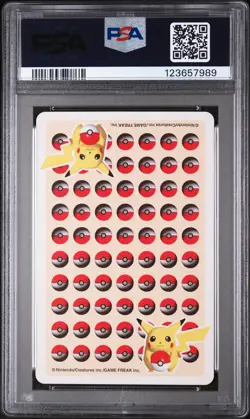 1998 POKEMON STADIUM YELLOW VERSION PLAYING CARDS ACE OF SPADES PIKACHU PSA 10 - Image 2