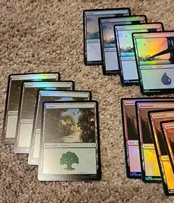 MTG - Marvel Spider-man - Basic FOIL land set. 20 cards. 4x Each Card - Image 2