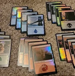 MTG - Marvel Spider-man - Basic FOIL land set. 20 cards. 4x Each Card - Image 3