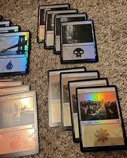 MTG - Marvel Spider-man - Basic FOIL land set. 20 cards. 4x Each Card - Image 4