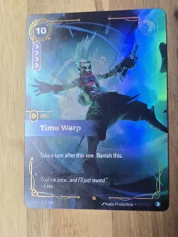 Riftbound TCG Time Warp Spell Card 122/298 NEAR MINT Ekko - Image 1