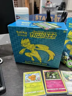 Pokemon Lost Thunder Lot Elite Trainer Box Incomplete Untested As Is, Dice Cards - Image 3