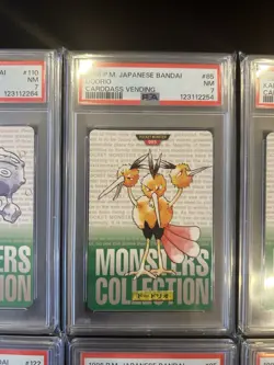 PSA 7 POKEMON CARD Japanese CARDDASS Green 10 CARD SET 1996 Bandai - Image 5