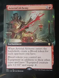 Arterial Alchemy Extended Art , Commander ICV ,LP , MTG ,FREE SHIPPING - Image 1