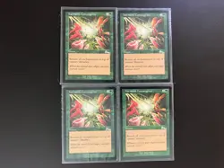 4 x HARMONIC CONVERGENCE Urza's Legacy 103 Magic the Gathering 1999 MTG Green - Image 1