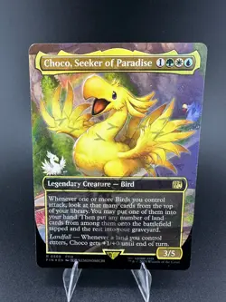 Choco, Seeker of Paradise MTG Final Fantasy Borderless Chocobo Track Foil 569 - Image 1