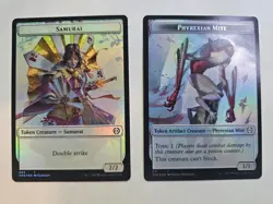 MTG -FOIL Phyrexian Mite / Samurai Double sided token Phyrexia - Image 1