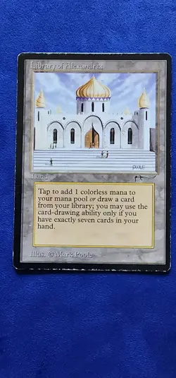Library of Alexandria Magic: the Gathering Arabian Nights Moderately Played - Image 1