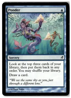 MTG Ponder - Lorwyn Heavily Played English Playset (x4) - Image 5