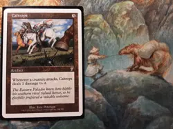 Caltrops 7th Edition (PANGOLIN MTG) Front MINT! Back: NM Go Infinite combats! - Image 1