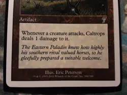 Caltrops 7th Edition (PANGOLIN MTG) Front MINT! Back: NM Go Infinite combats! - Image 3