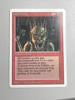 Goblin King Revised Edition LP (Check Pics) MTG TCG GOBLIN - Image 1