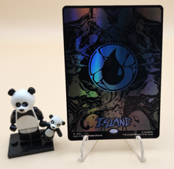 MTG Island (1951) (Raised Foil) Secret Lair Drop Foil Spiderman Mana symbiote - Image 1