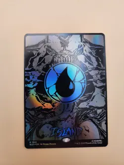 MTG Island (1951) (Raised Foil) Secret Lair Drop Foil Spiderman Mana symbiote - Image 3