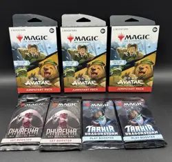 Lot of (3) Magic the Gathering Avatar Airbender Jumpstart Pack + (4) Magic Packs - Image 1