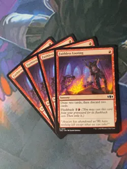 Faithless Looting x 4 | 7% Off 2+ | Dragonstorm | NM | MTG - Image 1