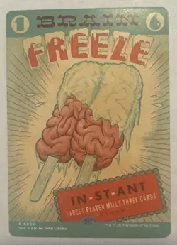 Brain Freeze 0002 Borderless MTG Encyclopedia of Magic Near Mint Regular - Image 1