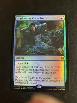 MTG - NM - FOIL - Maddening Cacophony - Promo Pack Zendikar Rising - Stamped - Image 1