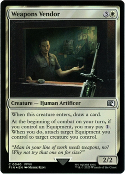 Weapons Vendor (Foil) - 0040 - Final Fantasy - MTG - NM/M - Image 1