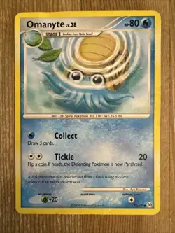 Omanyte - 70/99 - Common VERY DMG English Pokemon Arceus - Image 1