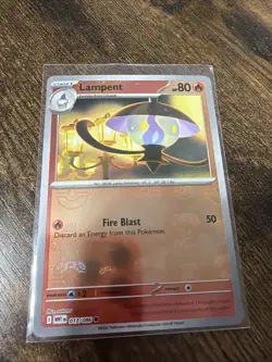Lampent 017/086 White Flare - Master Ball Holo English Pokemon Card - NM/Mint - Image 1