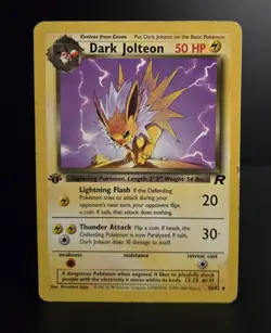 Pokemon TCG - DARK JOLTEON - 1ST EDITION - 38/82 - TEAM ROCKET (2000) - MP/LP - Image 1