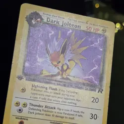 Pokemon TCG - DARK JOLTEON - 1ST EDITION - 38/82 - TEAM ROCKET (2000) - MP/LP - Image 3