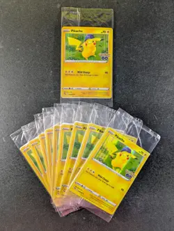 2022 Pokemon PIKACHU 028/078 Pokemon GO Holo Rare Promo English Lots Of 10 (F) - Image 1