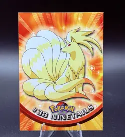 Topps Pokemon Ninetails #38 1999 TV Animation Edition Non Holo Black Logo - Image 1