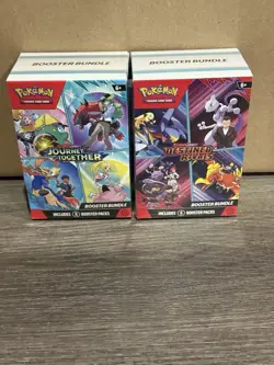 Pokemon Lot Of 2 Destined Rivals & Journey Together Booster Bundle Sealed - Image 1