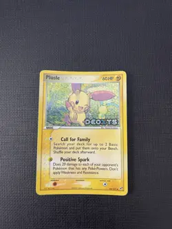 Plusle #44/107 EX Deoxys Pokemon Card Reverse Holo Stamped Foil Rare NM - Image 3