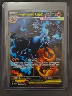 Mega Charizard x Ex 125/094 SR Full Art Phantasmal Flames English Pokemon Card - Image 1