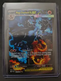 Mega Charizard x Ex 125/094 SR Full Art Phantasmal Flames English Pokemon Card - Image 3