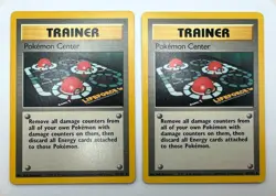 Pokemon Center 85/102 LP 2x x2 Pokemon Card Base Set 1999 - Image 1