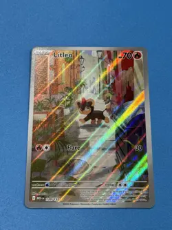 Pokemon TCG Litleo IR 139/132 Illustration Rare Pokemon Card Mega Evolutions - Image 1
