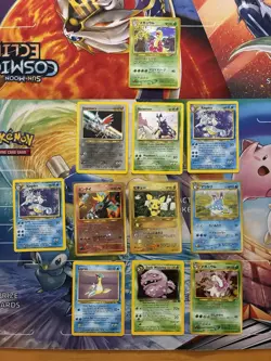 Vintage Pokemon Card Lot WOTC Holo Fire Pichu Entei Lapras - Image 1